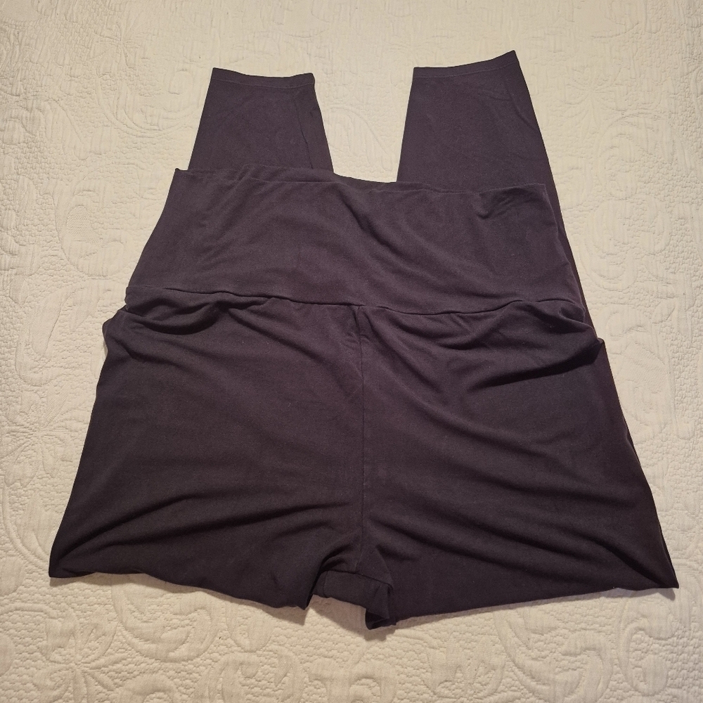 Quince women's XL black bamboo jersey maternity & postpartum lounge pants VGUC - Picture 2 of 8